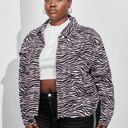 Zebra Print Denim Jacket Multiple Size 2X Photo 4