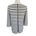 Veronica Beard  Nautical Stripe Top With Shoulder Lace Up Detail M Photo 3