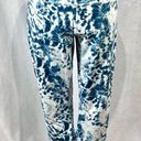 Rbx Active RBX high waist  teal and white tie dye active leggings size large Photo 1