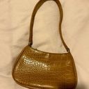 Nine West Vintage snake skin crocodile  camel mini shoulder bag! Photo 0