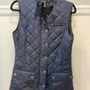 Banana Republic Women's  Navy Blue Quilted Full Zip-Up Field Vest Size Small Prep Photo 0