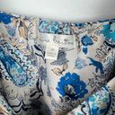 Nine Britton NWT Stitch Fix  Floral Paisley Ruffle Strap Top Blue Size Medium M Photo 6