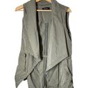 Trixxi  Olive Green Tencel Open Vest Safari Capsule Womens Medium Photo 0