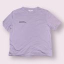 Mango  Unknown Masterpiece Cotton T-Shirt, Light Pastel Purple. Size LG. EUC Photo 0