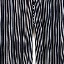 Lane Bryant  Women's Pull On Elastic Waist Black Stripe Wide Leg Pant Size 14/16 Photo 0