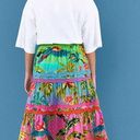 Farm Rio EUC  Ombré Forest Midi Skirt Size Medium Retails $225 Photo 2