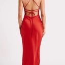 Meshki Sydney Straight Neck Slip Maxi Dress - Red Photo 1