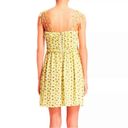 The Kooples  Anemone Chiffon Yellow Floral Sweetheart Bodice Mini Summer Dress Photo 14