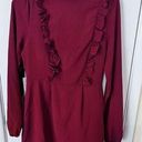 AX Paris  Women's High Neck Long Sleeve Ruffle Dress Bricks Red Size 6 NWT P1-114 Photo 0