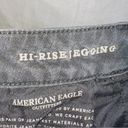 American Eagle  Black Wash Denim Super Stretch X Hi Rise Distressed Jegging 14 Photo 4