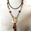 Cookie Lee  double strand beaded pendant necklace Photo 0