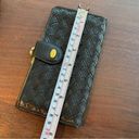 L.A.M.B. Vintage Bally Leather weave Kisslock Bifold Wallet Photo 9