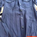 Victoria Beckham Victoria  Long Sleeve Button Down Belted Top Navy/Orange Size 2 Photo 18