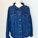 Woman Within Woman‎ Within blue denim jacket. Photo 0