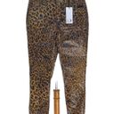 Hammer Jeans Womens Leopard Print Coated Denim Jeans Beige Size 7 NWT Spring Photo 0