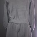 Lounge Zesica Gray Blue Spring  Set (Sweatshirt and Shorts) Womens size Small Photo 3