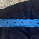 Prada  | Leather belt 80 cm Royal Blue Photo 2