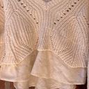 Anthropologie Cream Cropped Sweater Small Photo 4