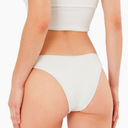 ONIA  White Bikini Bottom Size LARGE Cheeky V High Cut Chiara Quiet Luxury NEW Photo 1