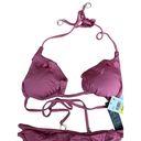Mulberry Soluna 2 Piece Hipster Swim Bikini Top & Bottom  Pink Small NWT $108 Photo 3