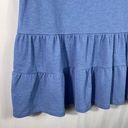 Good Luck Gem Light Blue Crepe Tiered Babydoll Sleeveless Casual Tank Top XL Photo 1