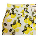 L'Agence  Womens Audrey Mid Rise Shorts | Ivory/Yellow Lemons Size 23 | NWT Photo 2