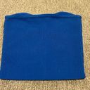 Aritzia Babaton Sculpt Knit Blue Tube Top Photo 1