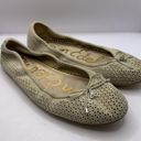 Sam Edelman  Felicia Sz 8 Tan Cream Suede Leather Slip on Ballet Flat Great Cond Photo 6