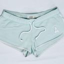 Abercrombie & Fitch Vintage Y2K  Curved Hem Lounge Shorts - Turquoise- XS Photo 5