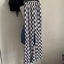 Nasty Gal  Ladies Pleated Flared Leg Retro Checked Party Pants Photo 3