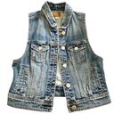 American Eagle NWOT  DENIM JEAN CUTOFF JACKET VEST 👖 Photo 0