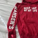 The Great Red hoodie  Size small Condition:   Color: red and white  Details : - Pullo Photo 1