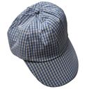 BP Nordstrom  Gingham Bow Baseball Cap Blue and White Photo 0