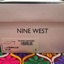 Nine West  Famille Black Mini Heel Leather Pointed Mules Size 10 in Box Photo 10