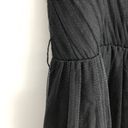 Oleg Cassini OC by  Black Tulle Beaded Trim Cami Strap Midi Dress size 8 NWT Photo 8