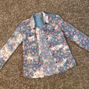 Bullhead Black  multicolor floral button down top Photo 2