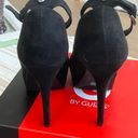 Guess Size 8 Black Super High Heel Peep Toe Shoes  Photo 2