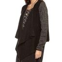 House of Harlow  1960 Celine Black & Gold Open Front Knit Cardigan S Photo 0