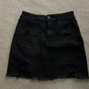 American Eagle Black Denim Skirt Photo 0