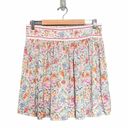 Rachel Zoe NWT  Floral Mini Skirt With Contrasting Band Preppy Pleats Size Large Photo 9