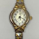 Vintage CG women’s gold silver tone watch quartz analog 19mm case running Photo 0