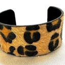 Cheetah cuff faux fur bracelet Photo 1