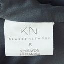 Klassy Network  Black Mock Neck Open Back Dress Size Small Photo 4