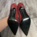 Tommy Hilfiger  Stiletto Heels Red Leather Size 5.5 Photo 6