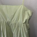 American Eagle Green Poplin Bubble Mini Dress Photo 3