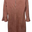 Versona Suede Dress - Rusk Color- Size Small Photo 1