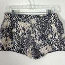 Joie  Leopard Linen Shorts Mobwife Merci Mehira Muted Ombre Size 2 Photo 1