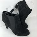 Tahari  Suzi Suede Ankle Bootie in Black Size 6 Photo 8