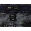 White House | Black Market Womens  Blanc Dark Wash Embellished Cropped Jeans 10 Photo 5