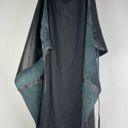 Design Lab Revolve Sold  Black Lamb Leather & Wool Long Wrap Skirt Photo 8